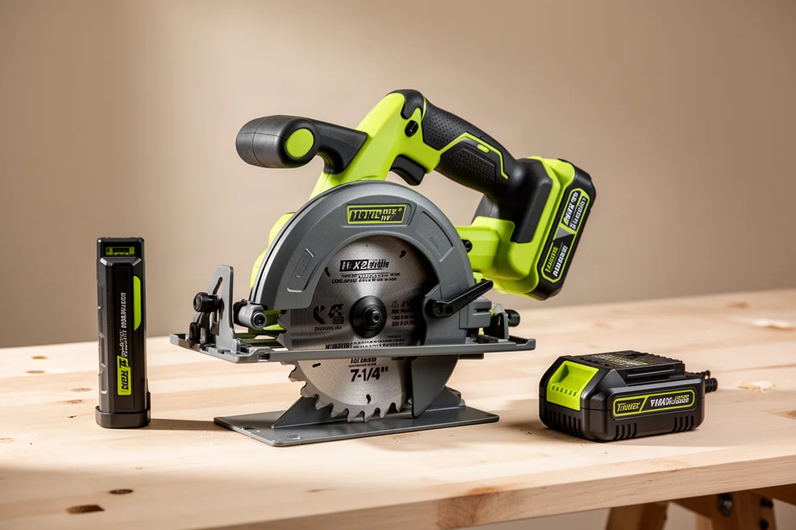 Ryobi Edge 4Ah Battery and 7-1/4 Inch Circular Saw Kit product image
