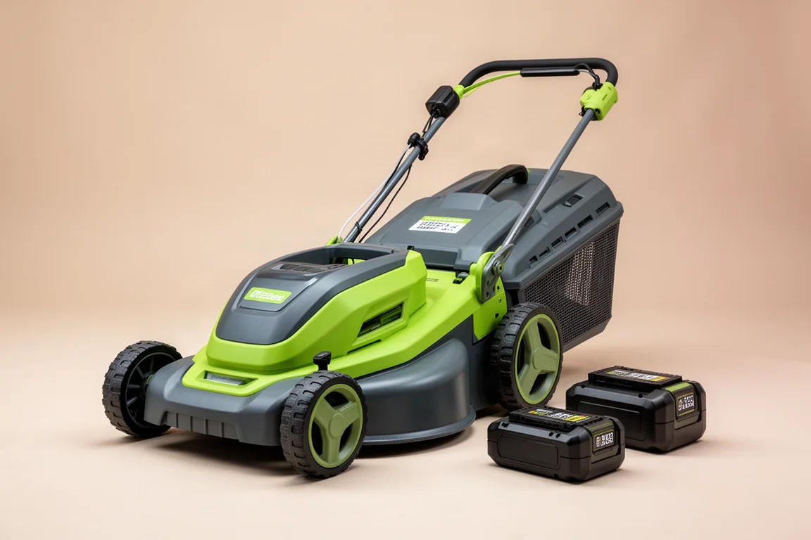 Ryobi Self-Propelled Mower with Two Batteries product image