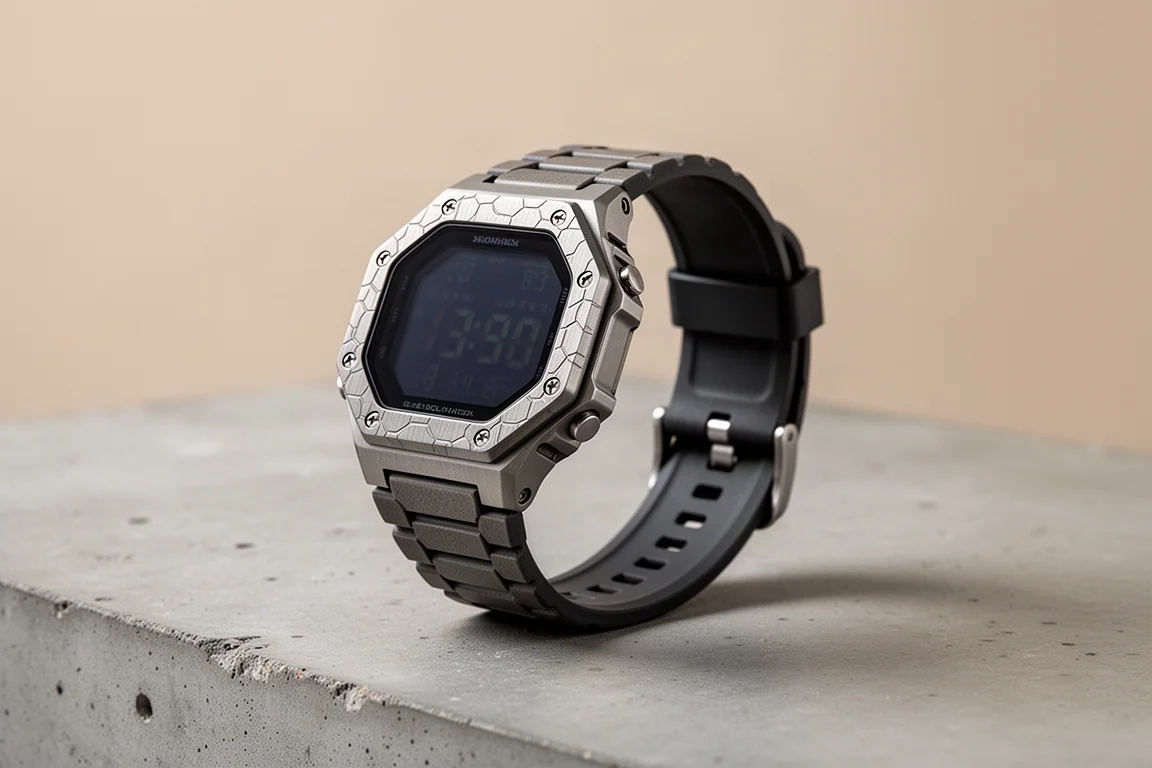 RZE UTD UltaHex Titanium Digital Watch product image