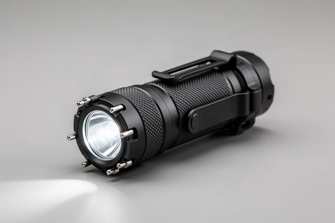 Saber 2-in-1 Tactical Stun Gun with LED Flashlight product image