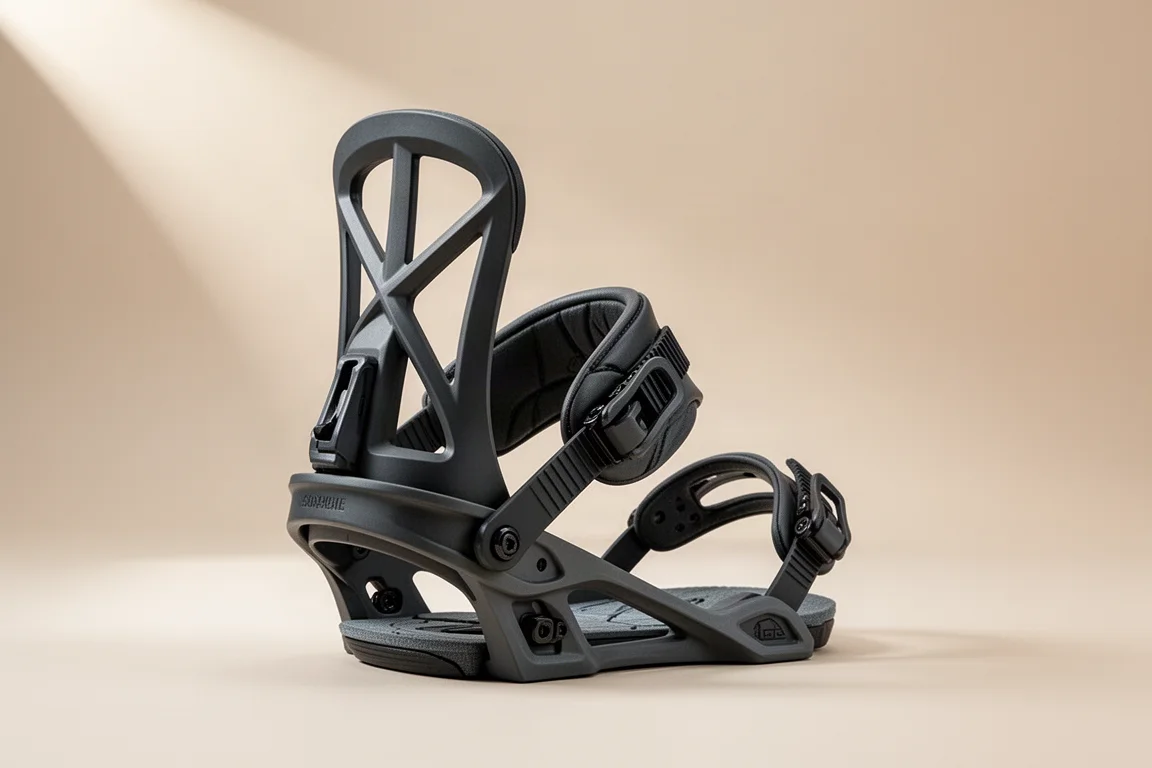 Salomon Highlander snowboard binding on a neutral studio backdrop