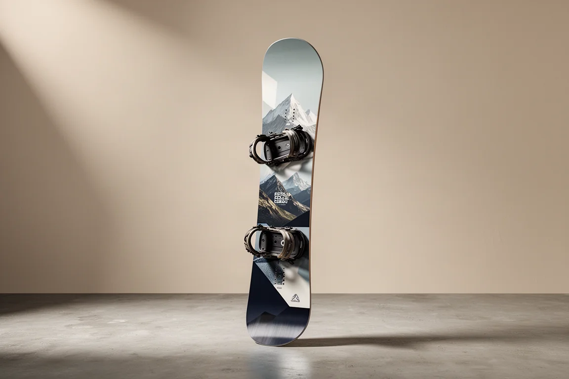 Salomon Sight all-mountain snowboard standing upright on a concrete surface