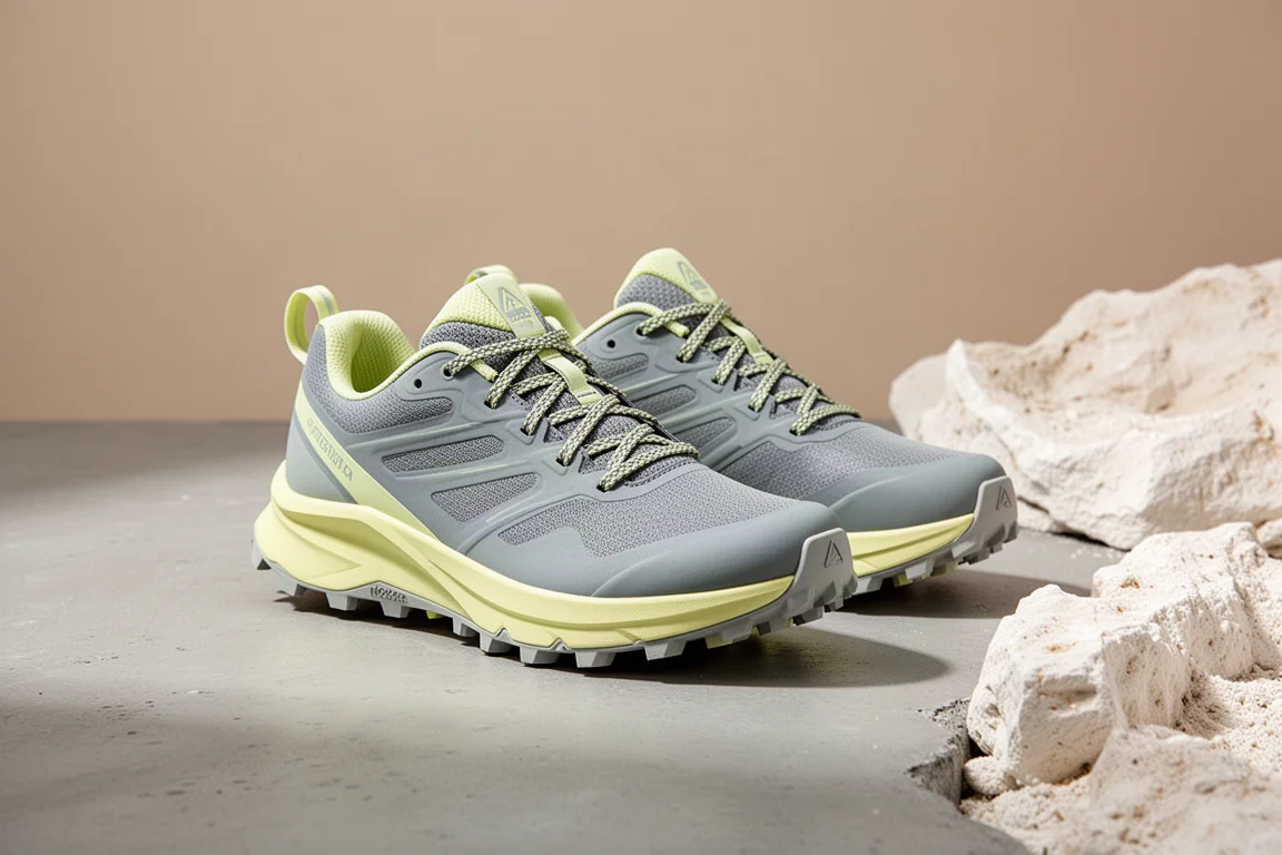 Salomon S/LAB Genesis trail running shoes on a concrete surface