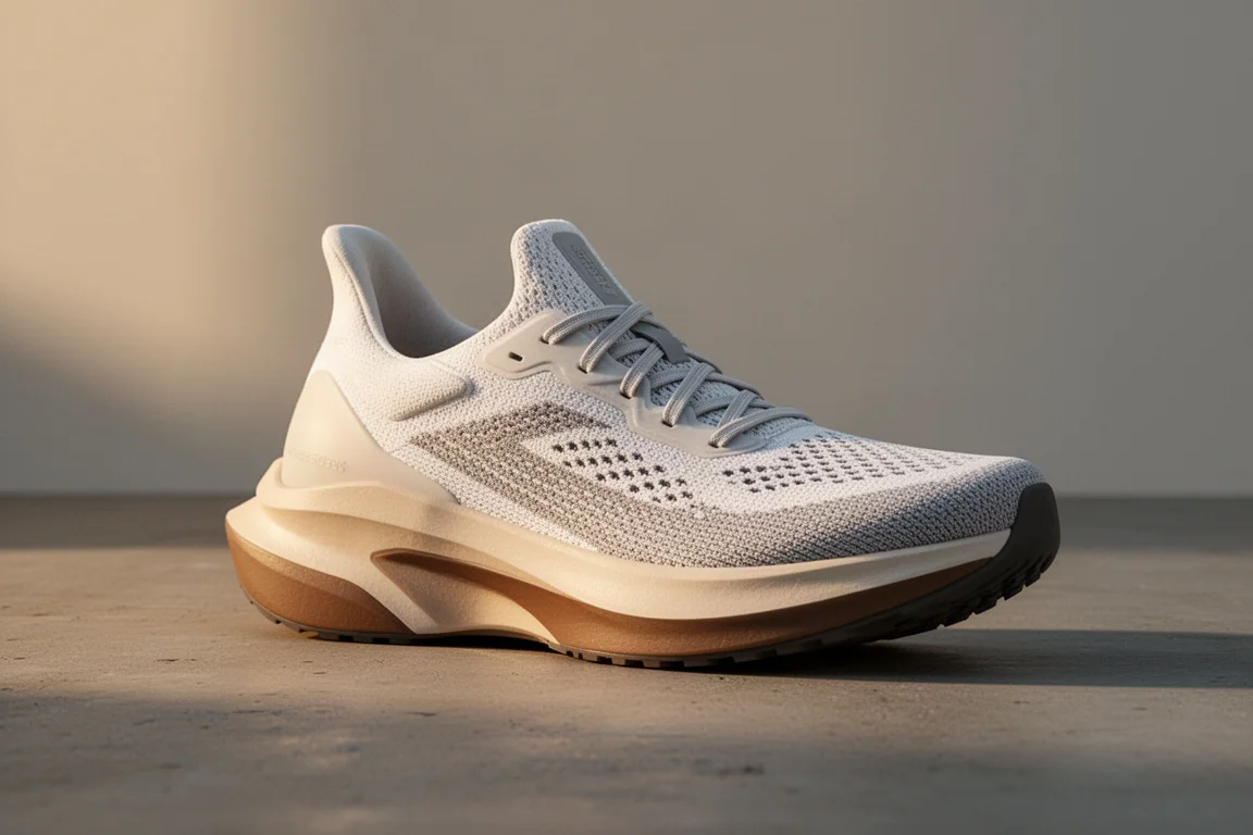Salomon S/Lab Spectre road running shoe on concrete at golden hour