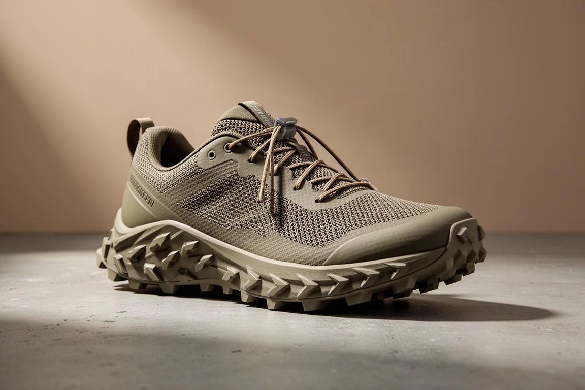 Salomon Speedcross 6 trail running shoe at a three-quarter angle on concrete