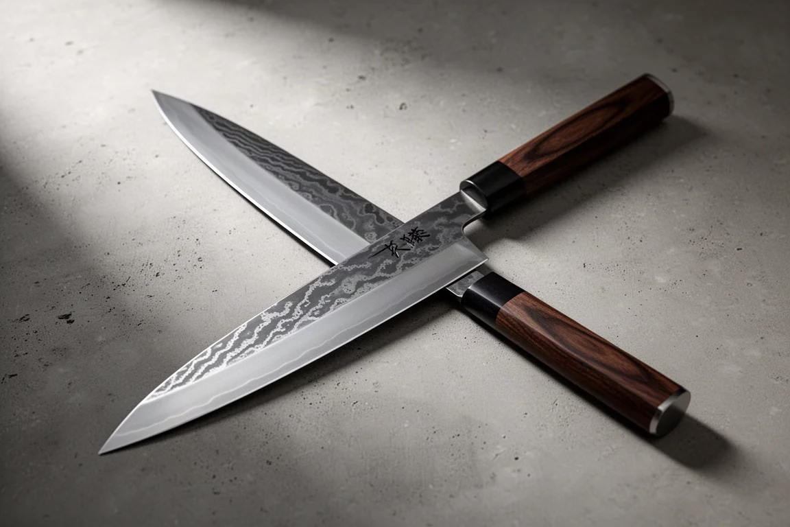 Satoshi Nakagawa Shinogi Aogami Blue Super Damascus product image