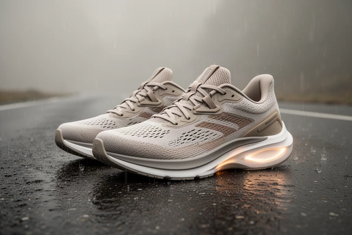 But do biegania Saucony Endorphin Azura na matowej betonowej powierzchni