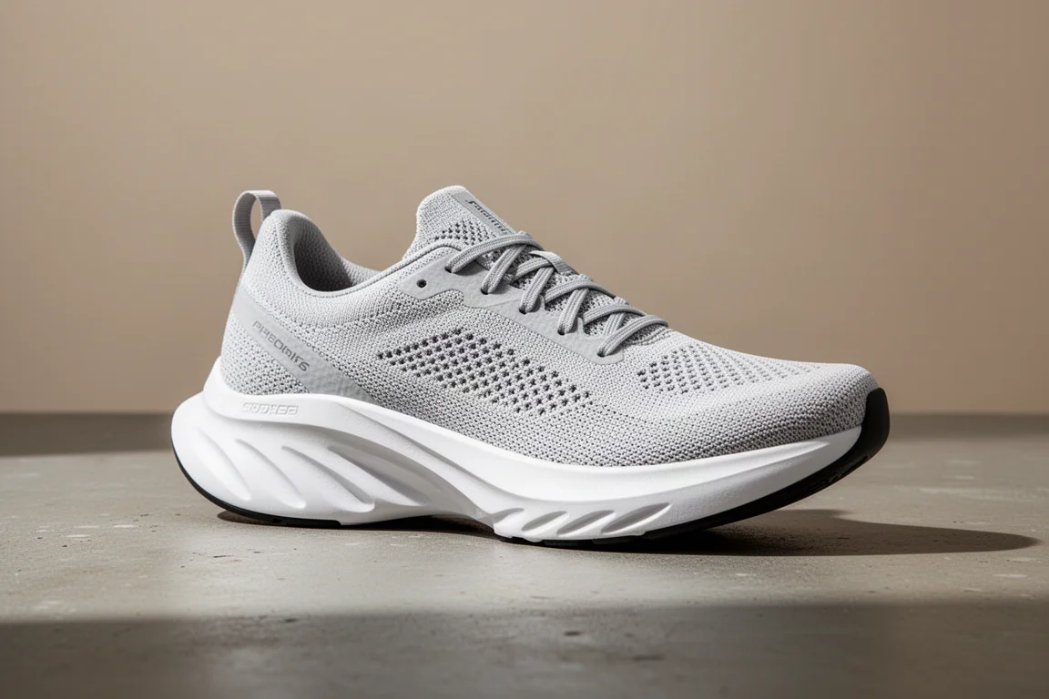 But wyścigowy Saucony Endorphin Elite 3 na matowej powierzchni betonowej
