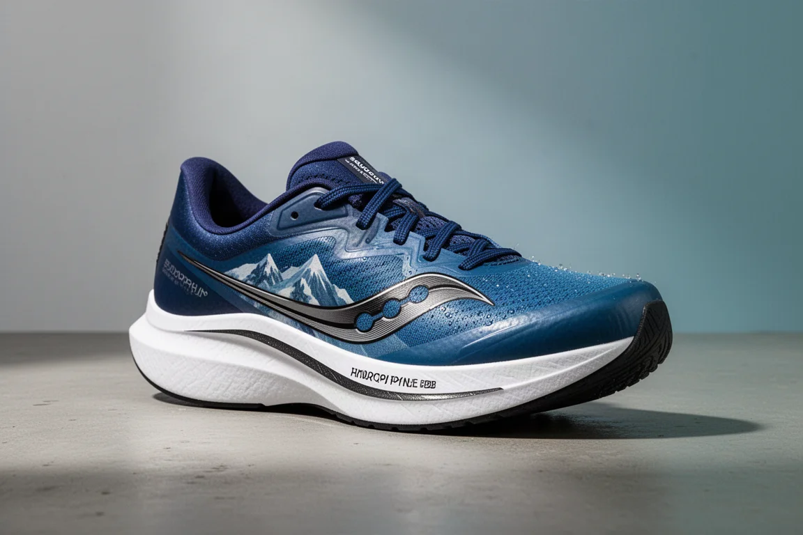 Saucony Endorphin Speed 2 Run Shield running shoe on a concrete surface
