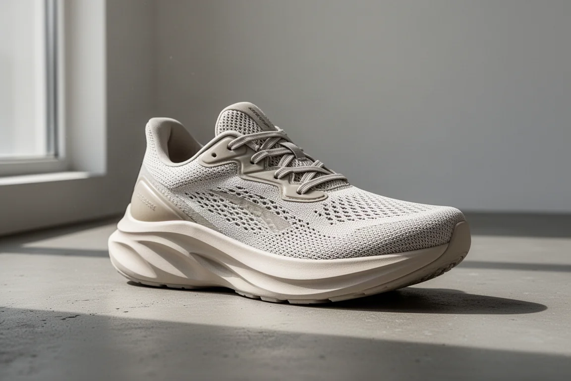 Saucony Endorphin Speed 3 running shoe on a matte concrete surface