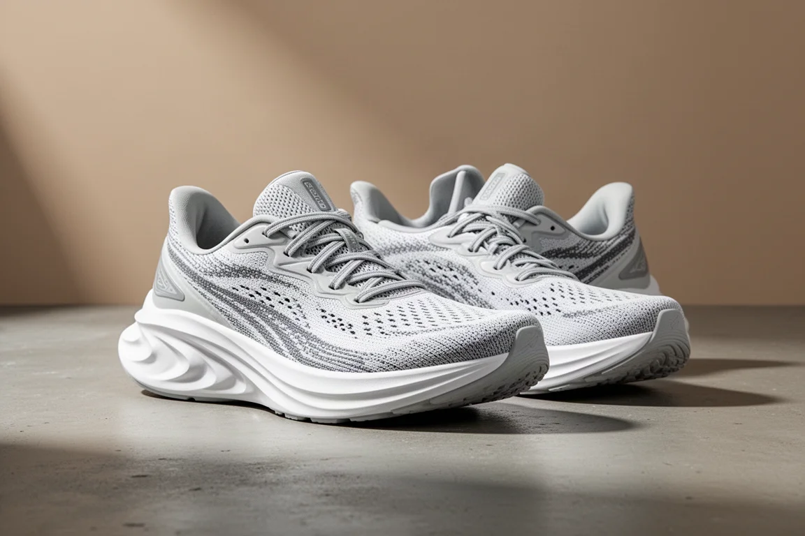 Buty do biegania Saucony Endorphin Speed 4 na matowej betonowej powierzchni