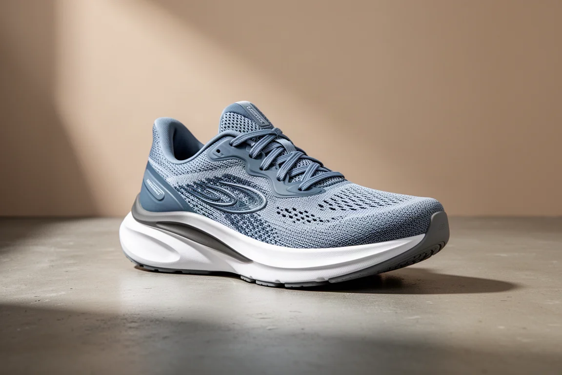 But do biegania Saucony Guide 19 z grubą amortyzującą podeszwą środkową na betonie
