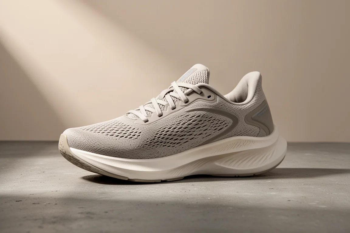 Saucony Kinvara 13 running shoe in yellow on a concrete surface