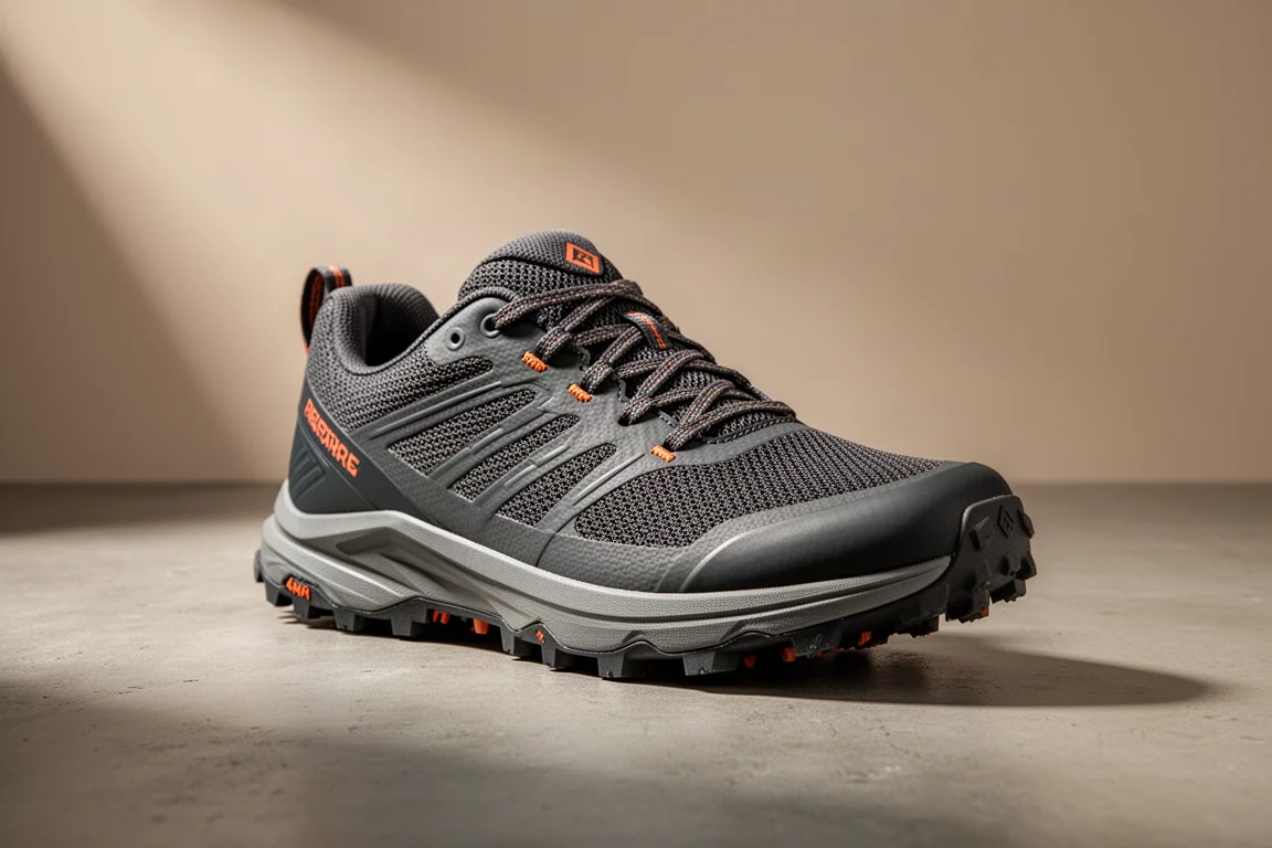Saucony Peregrine 16 trail running shoe on a concrete surface