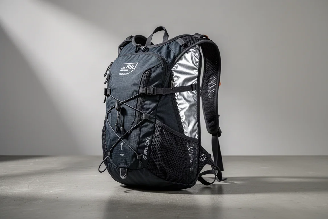 Saysky Lightweight Running Pack shown three-quarter angle on a concrete surface
