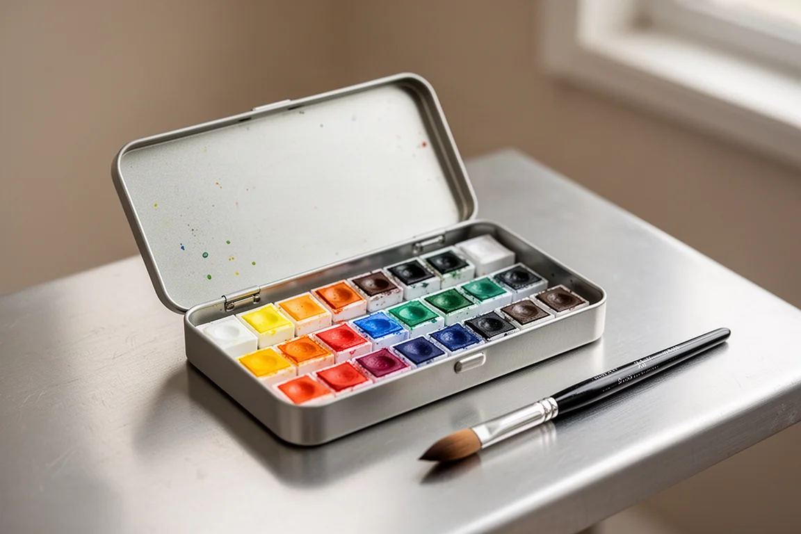 Schmincke 24 Half Pan Watercolor Set product image