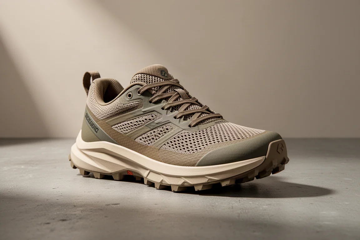 Scott Kinabalu Ultra trail running shoe at three-quarter angle on concrete surface