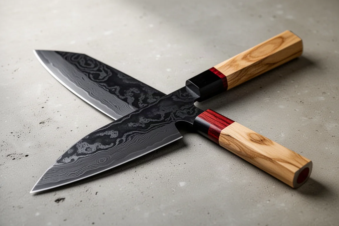 Shiro Kamo Black Damascus Gyuto product image