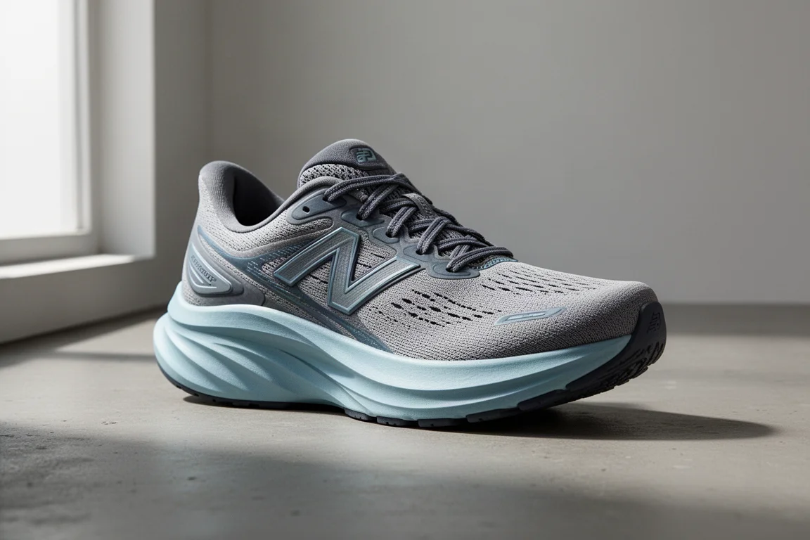 Skechers Go Run Max Road 6 high-stack cushioned running shoe on concrete