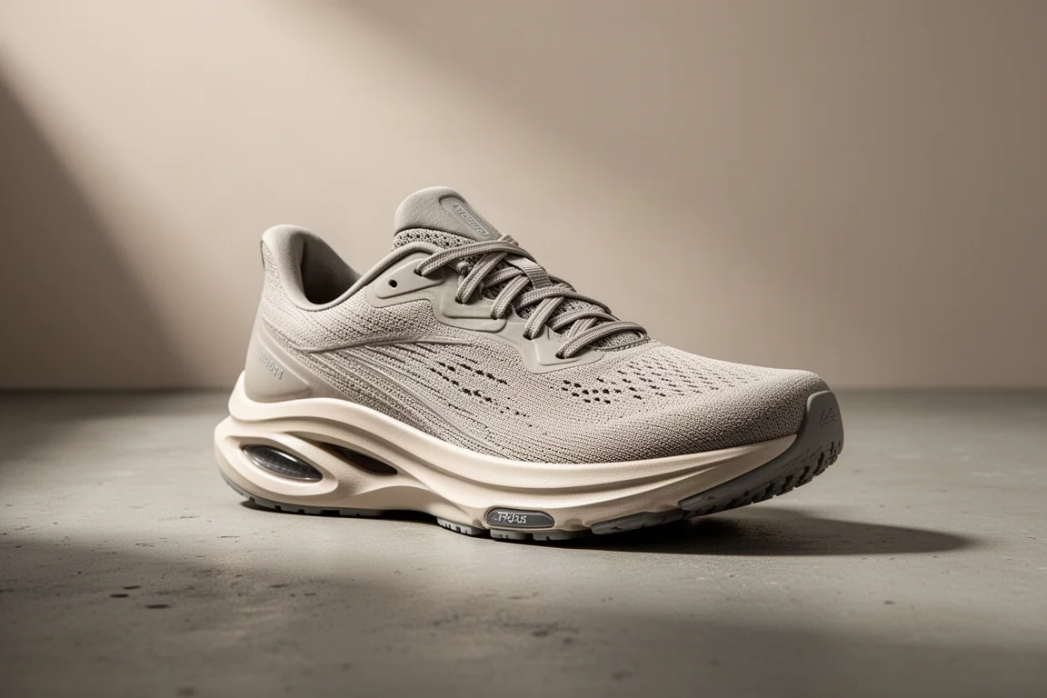 Skechers Go Run Razor 4 running shoe on a concrete surface