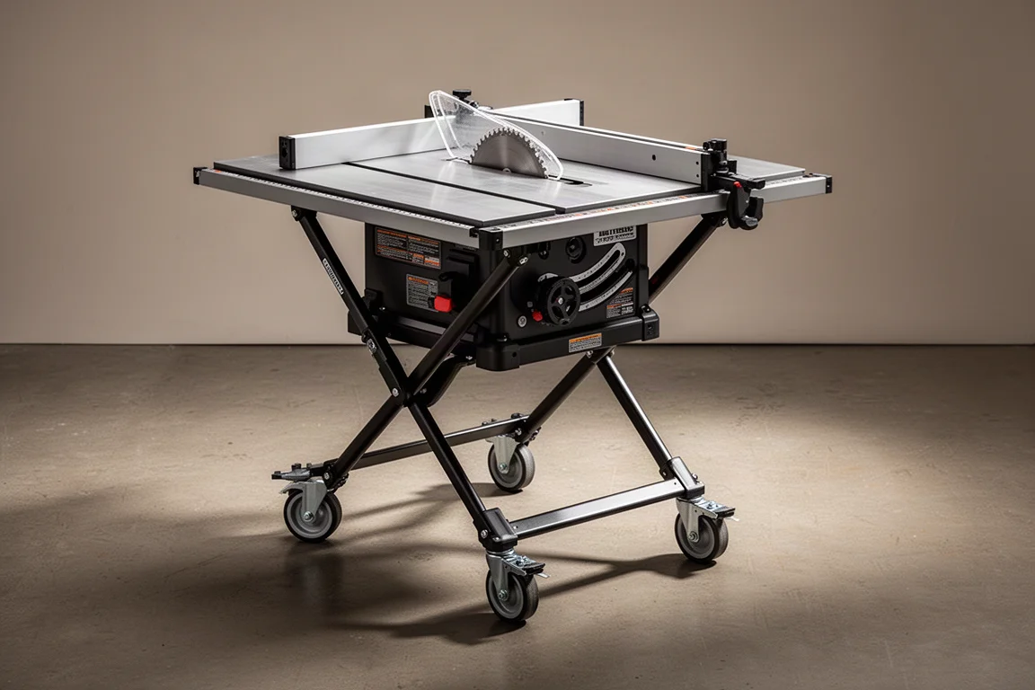Skil 10-Inch 15-Amp Corded Portable Job Site Table Saw with Rolling Stand product image