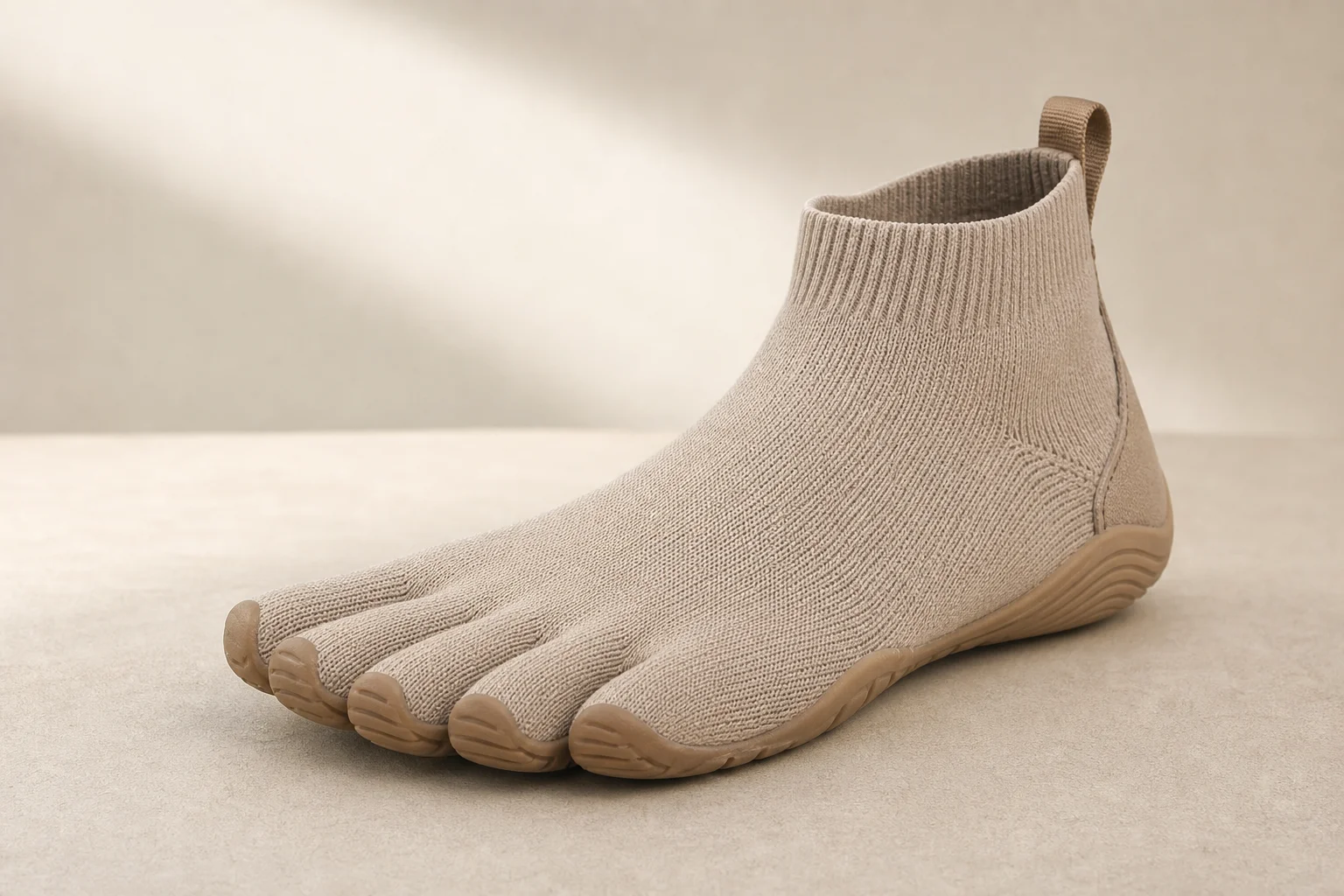 Collection de chaussures minimalistes de différentes marques présentées sur un fond neutre