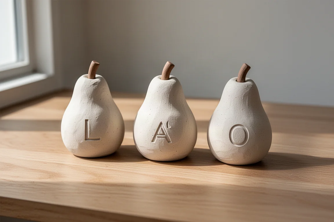 Sky Art Handcrafted Clay Pears product image