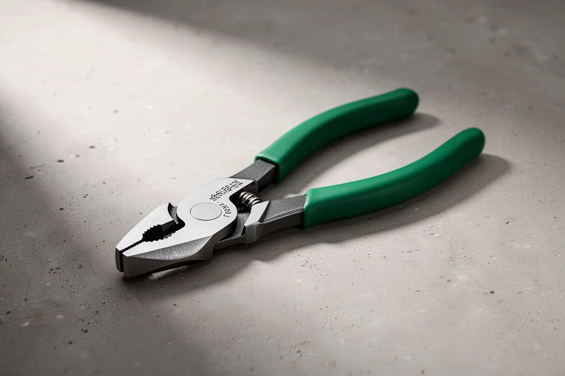 Pinze ad alta leva Snap-on HL138ACP con manici verdi su cemento