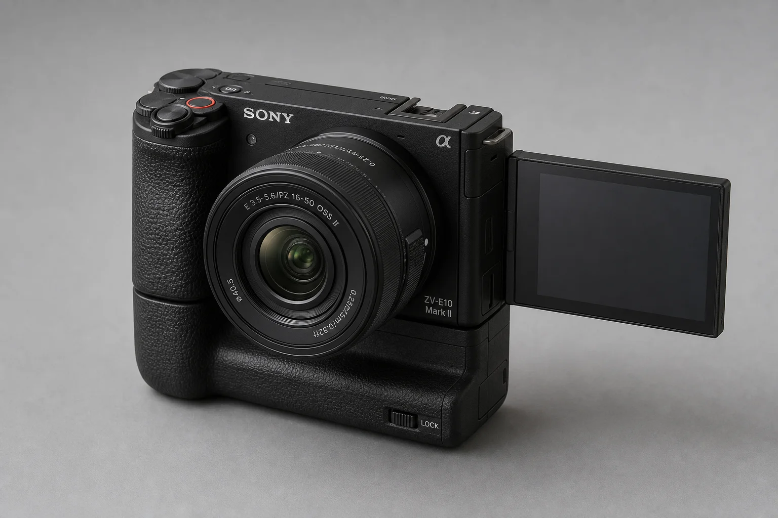五台 Sony APS-C 相機排列在水泥表面上