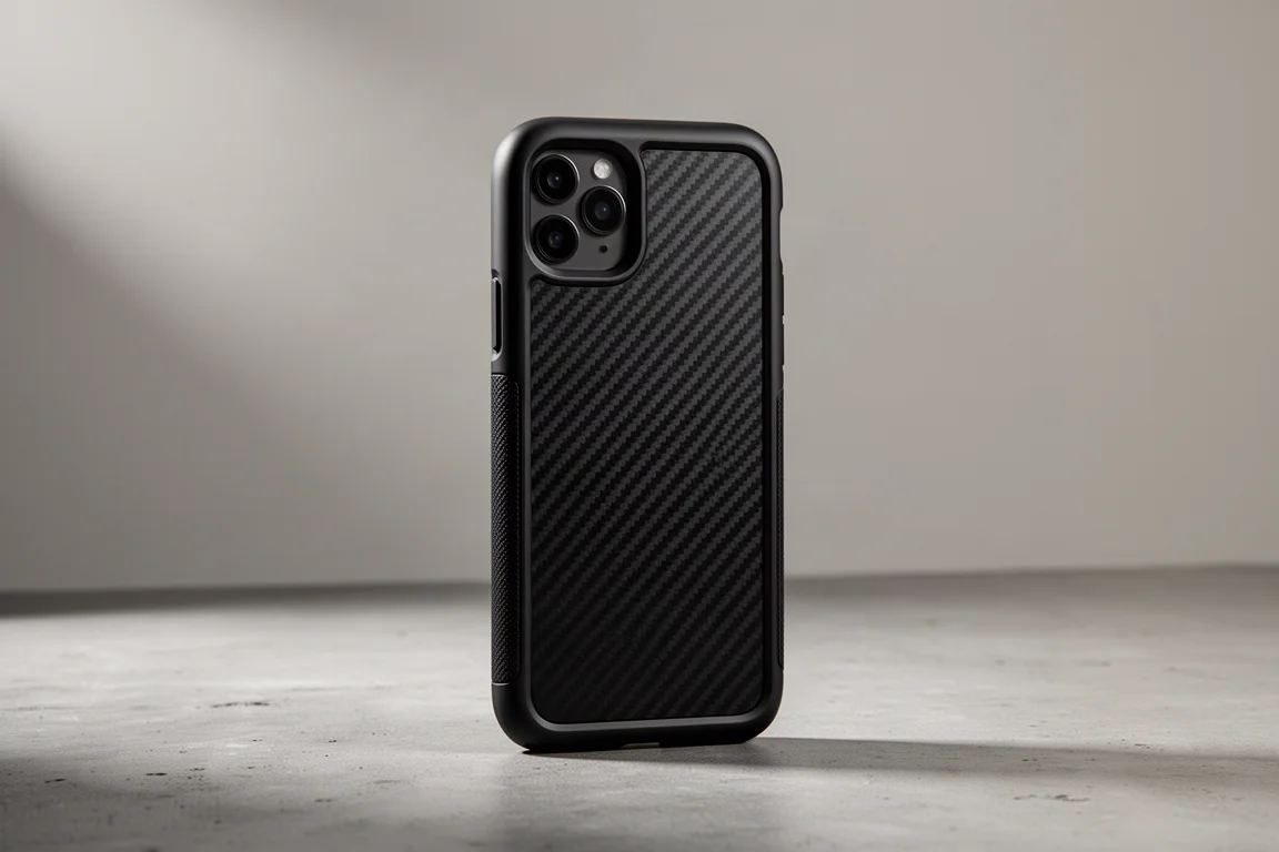 Spigen Rugged Armor iPhone 14 Pro Case (Carbon Fiber) product image