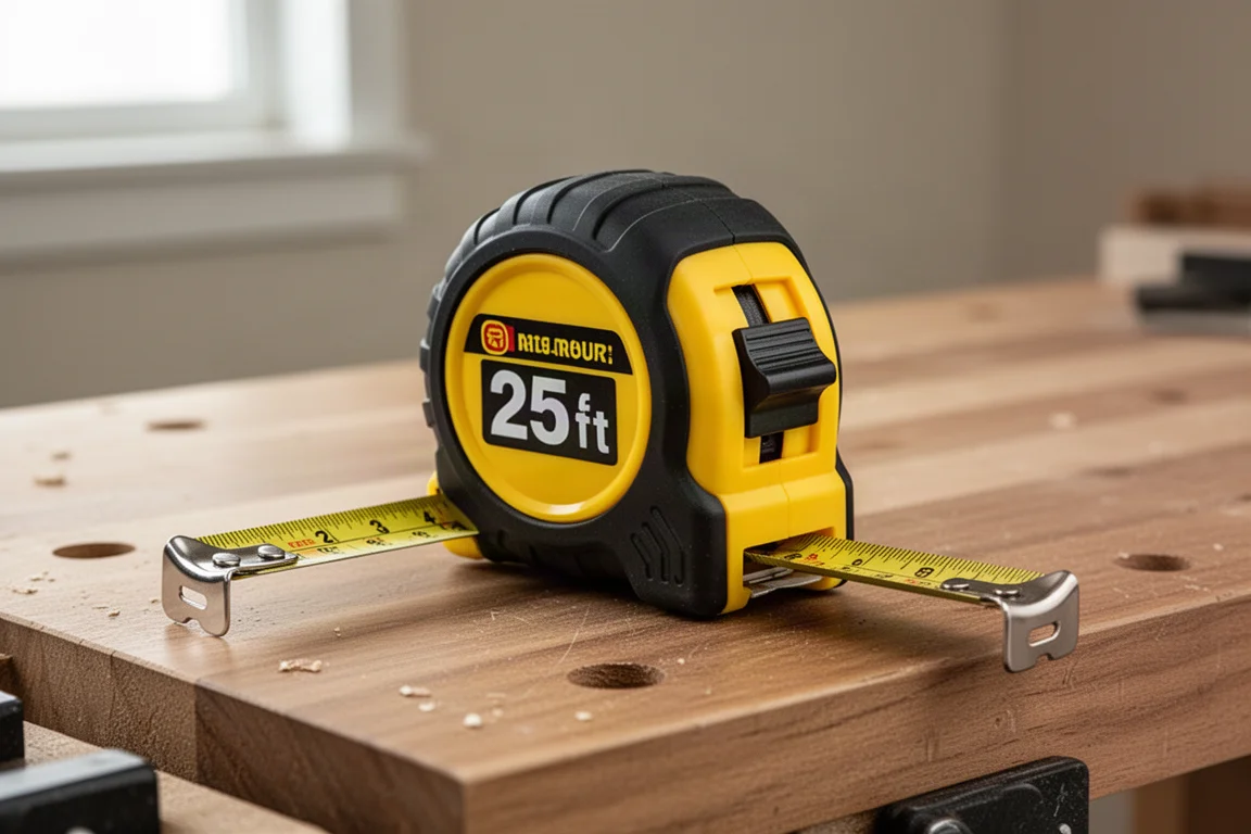 Stanley 25-Foot Center Scale Lever Lock Tape Measure product image