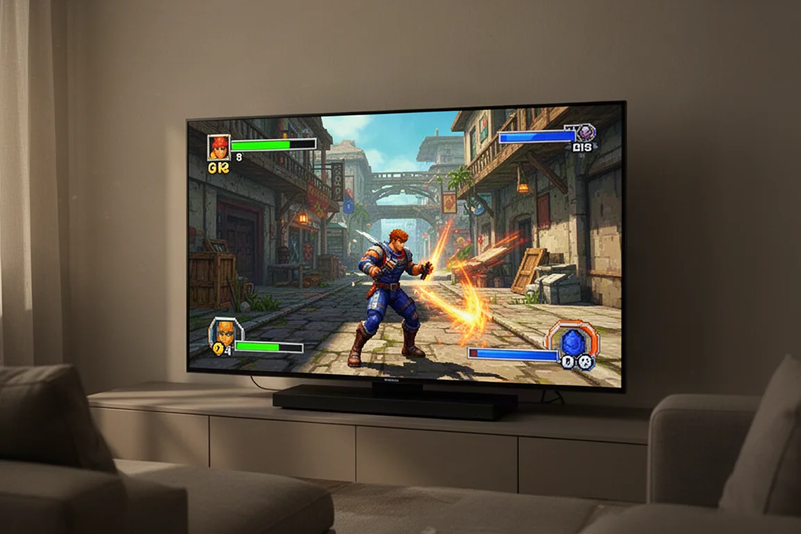 現代のテレビで4Kアップスケールで動作するPS2ゲーム。シャープなポリゴングラフィックスが表示されています