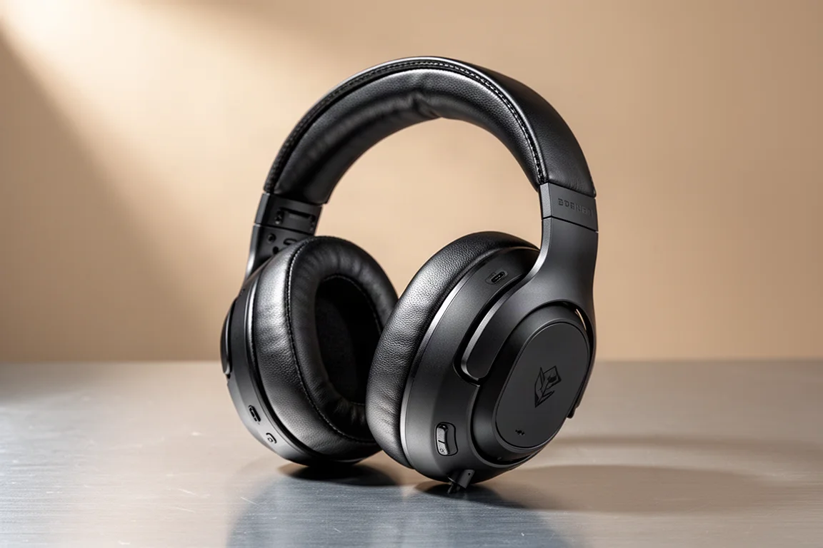 SteelSeries Arctis Nova Pro OMNI wireless gaming headset with base station on concrete surface