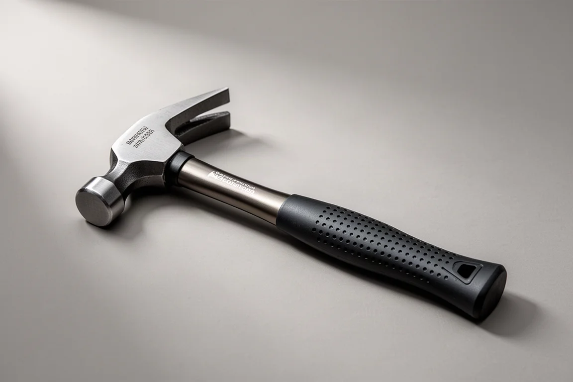 Stiletto T-Bone framing hammer and Stiletto nail bar on concrete surface