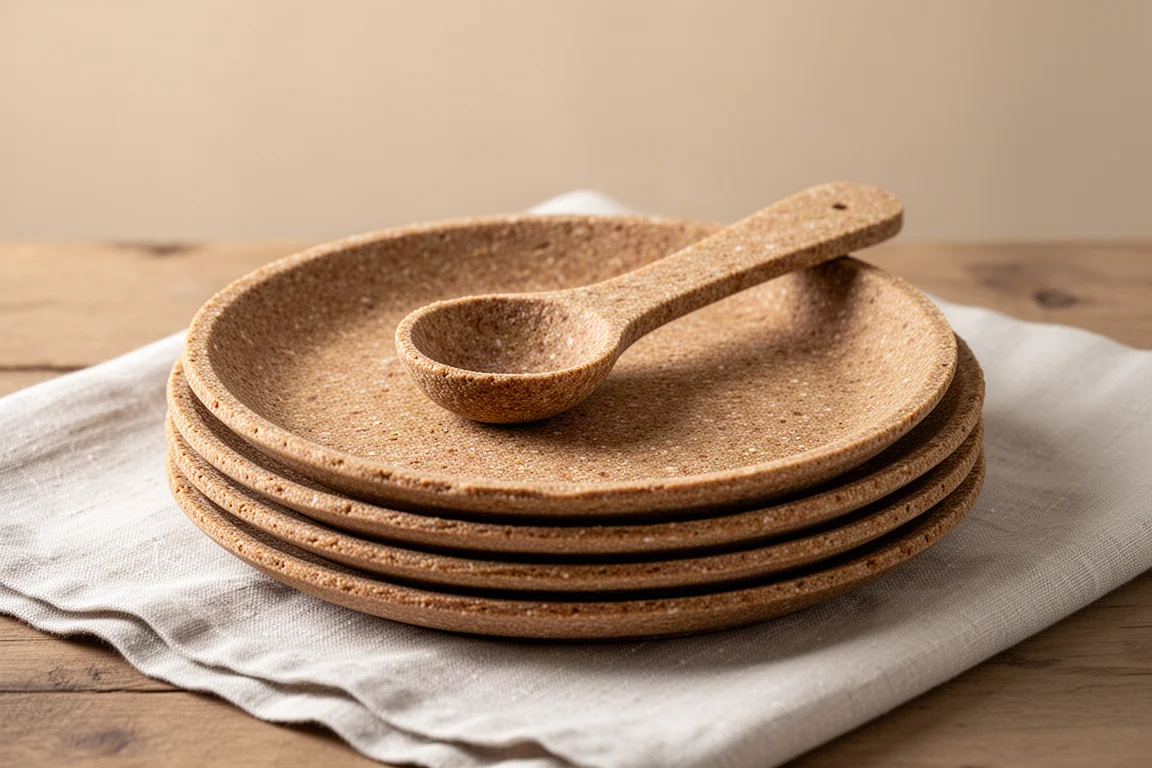 Stroodles Wheat Bran Plates and Biscuit Spoons product image