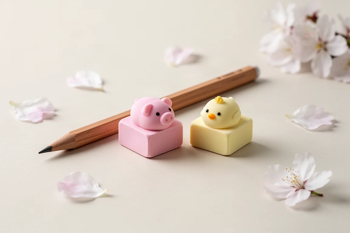 Sun-Star Sakura Saku Pencils and Erasers product image