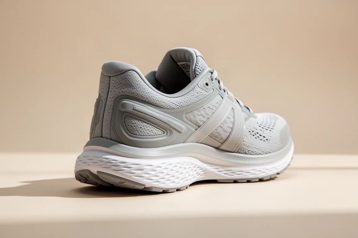 Tacco di una scarpa da running stabile e interfila densa visti da dietro