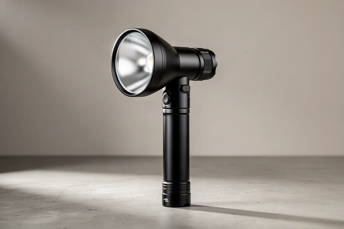 Surefire EDC1 DFT Turbo 手電筒直立站立於水泥地面上