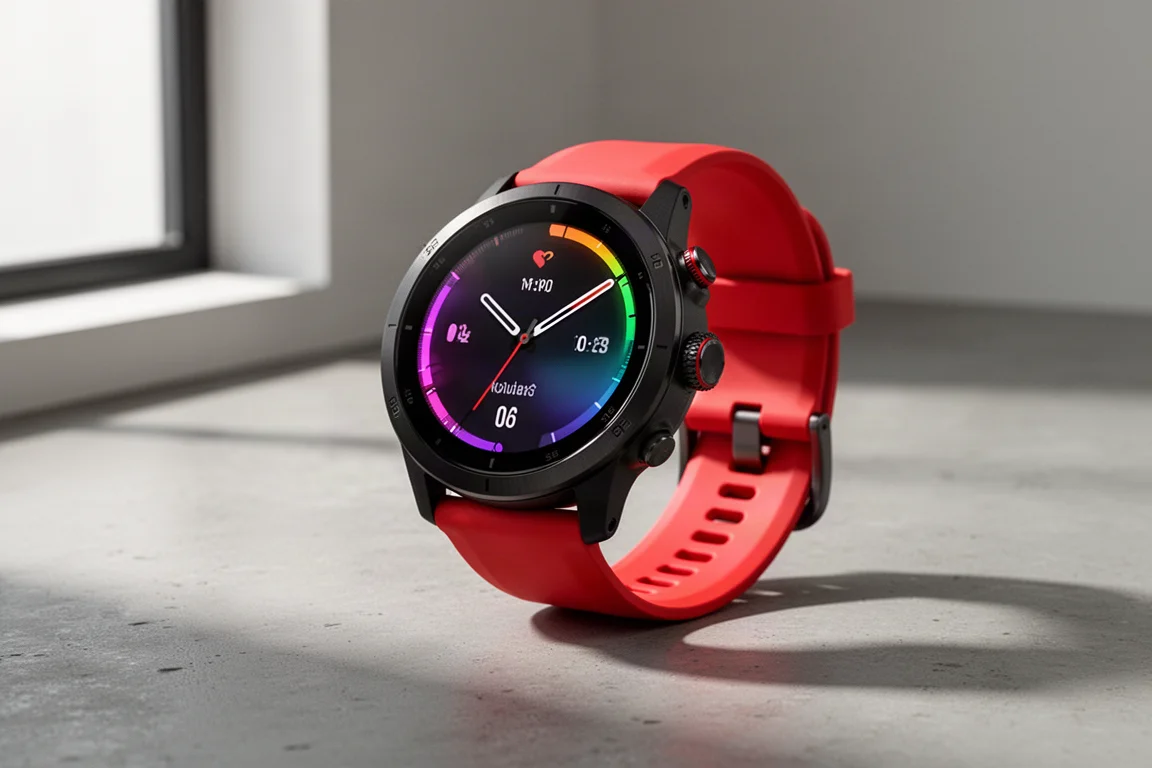 Suunto Race GPS watch with engraved bezel and bright AMOLED display