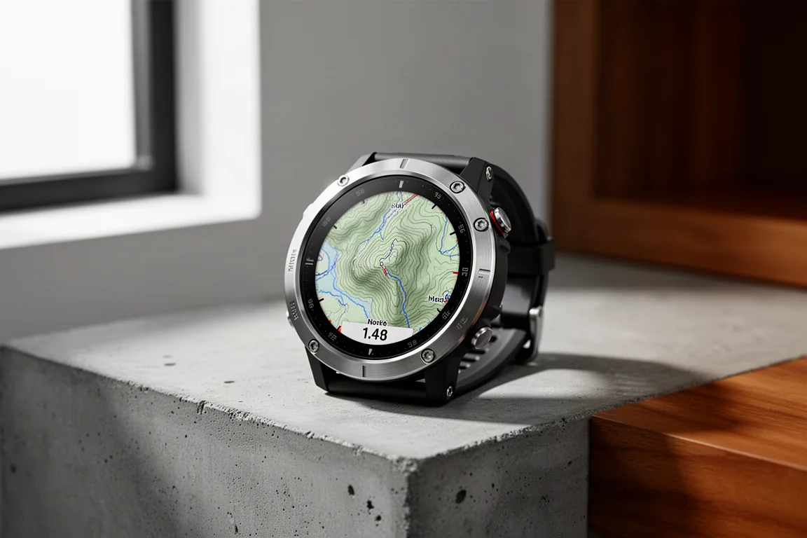 Orologio sportivo GPS Suunto Vertical con mappa topografica sul display