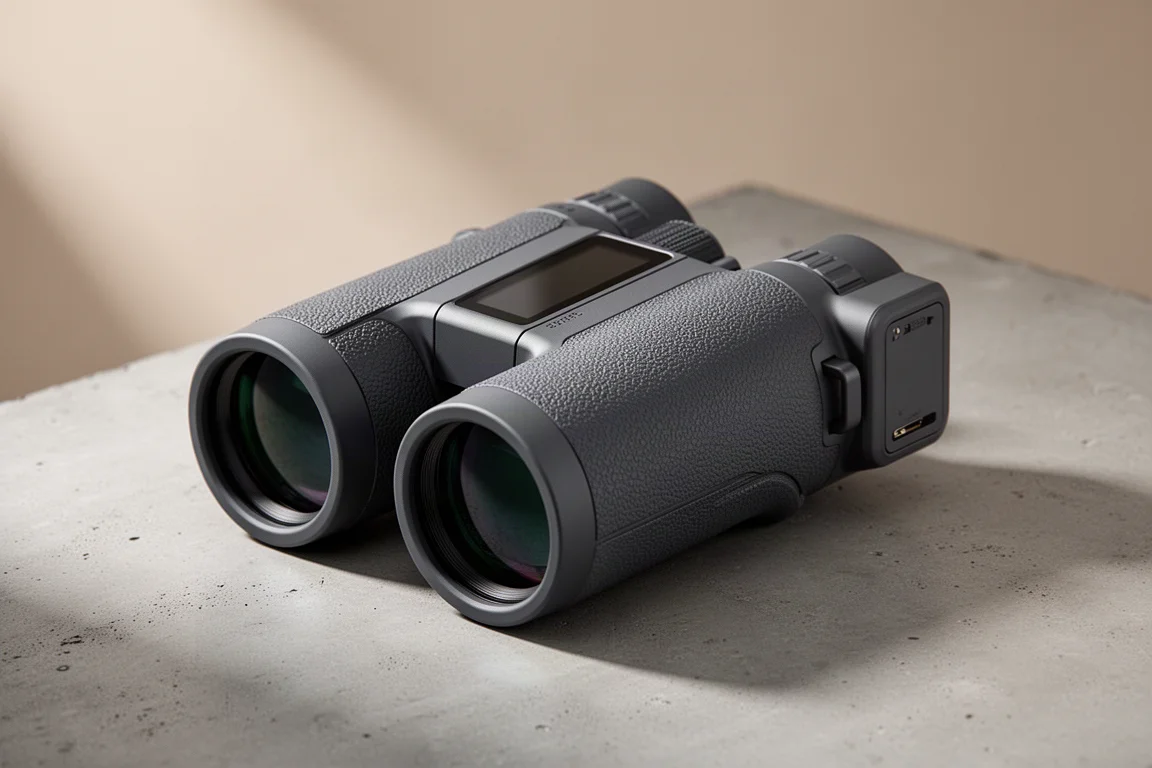 Swarovski AX Visio Smart-Fernglas auf einer Betonoberfläche