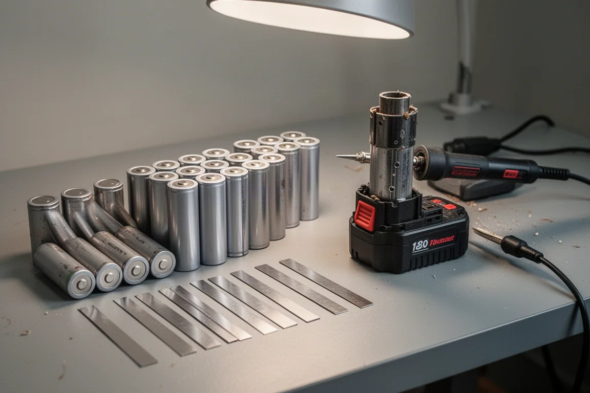 Cellules de vapoteuse démontées et réutilisées pour un pack de batterie DIY