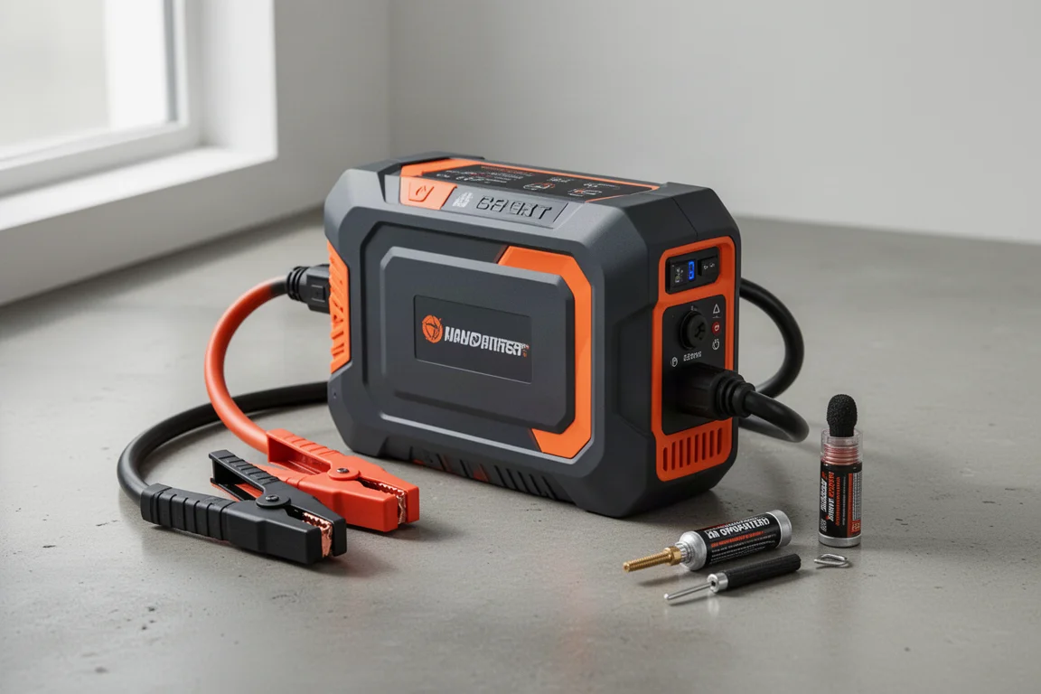 Tacklife Jump Starter with Air Compressor product image