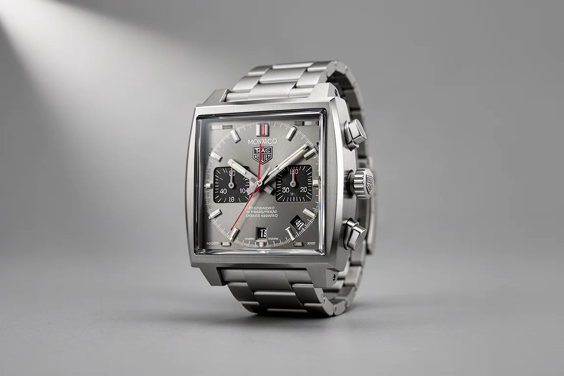 Selection of luxury wristwatches arranged on a dark slate surface