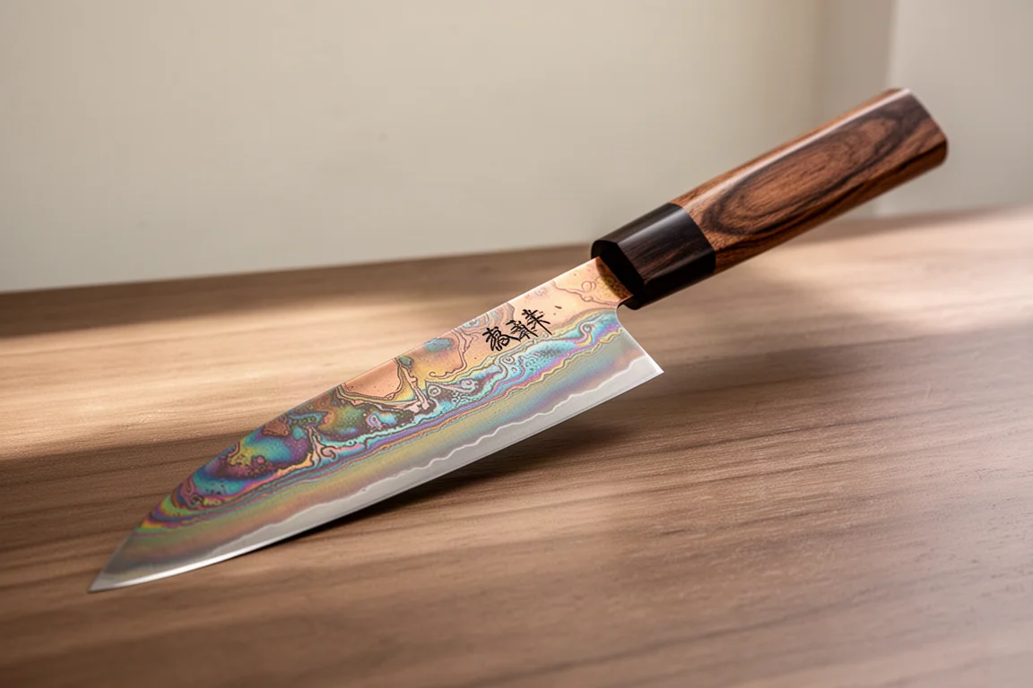 Takeshi Saji Rainbow Damascus Bunka product image