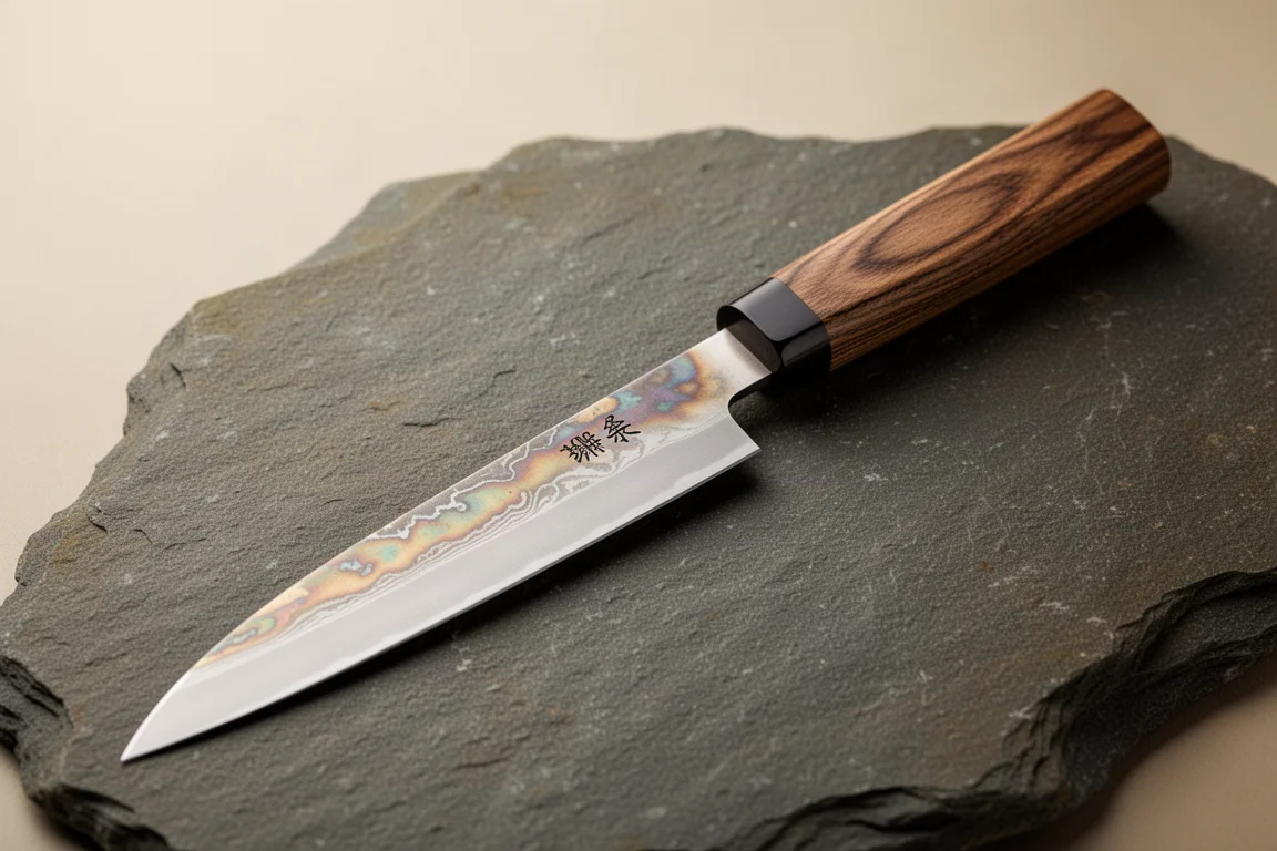 Takeshi Saji Rainbow Damascus Petty 240mm product image