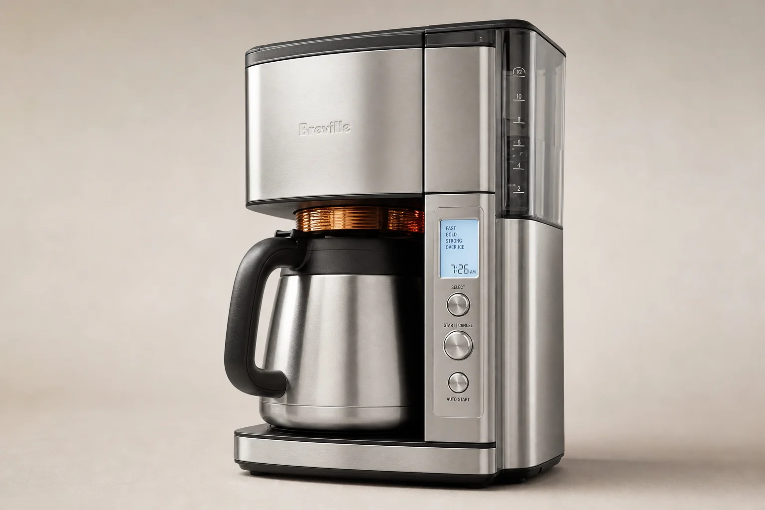 Technivorm Moccamaster KBT and Zojirushi Zutto coffee makers on light wood counter
