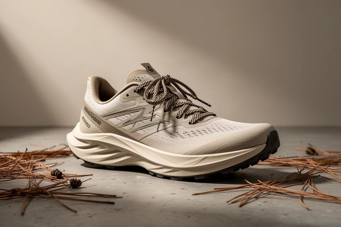 The North Face Summit Series Vectiv Pro 3 trail running shoe on a concrete surface