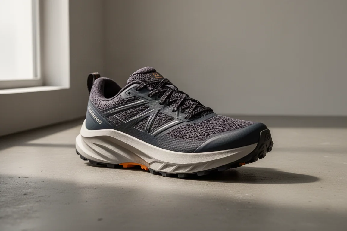 The North Face Summit Vectiv Pro trail running shoe on a concrete surface