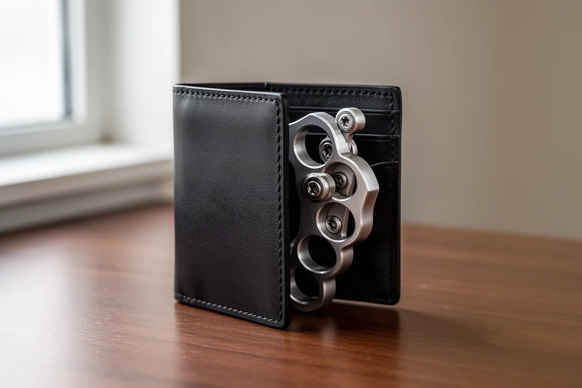 Individual Perfection Titanium Spike Knuckle Card Holder product image